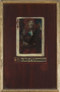 Sir Jack of Diamonds (olej na panelu) autorstwa Howard Pyle