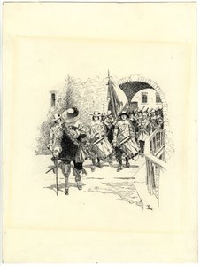 Tailpiece na ewolucję Nowego Jorku, II autorstwa Howard Pyle