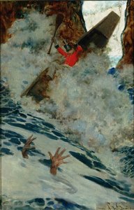 Okręt i ja poszliśmy obok niego w pośpiechu, z „Sinbad na Burrator” Arthura Quiller-Coucha (1863-1944), opublikowanego w Scribner