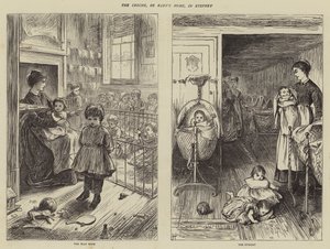Żłobek, czyli dom dziecka w Stepney autorstwa Howard Pyle