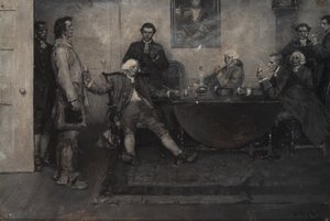 "To jest Enoch Wade, panowie - powiedział baronet autorstwa Howard Pyle