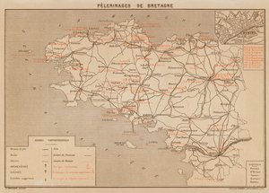 Pelerinages De Bretagne (kolorowa litografia)