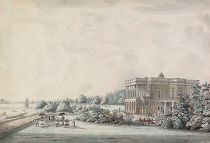 Dom ogrodowy Lady Teignmouth nad brzegiem Hooghly, Kalkuta, po 1797 r. autorstwa Hubert Cornish