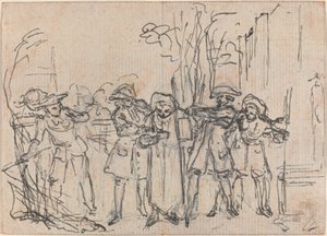 Hob zaskoczony przez sir Thomasa listem pana przyjaciela autorstwa Hubert Francois Gravelot