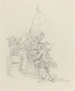 Wstaje: już ma triumfalne ręce... autorstwa Hubert Francois Gravelot