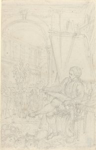 Autoportret autorstwa Hubert Francois Gravelot