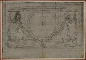 Studium do winiety En Tête w dziele Tacyta "Tiberius, or The Six First Books of Annals", Księga II autorstwa Hubert Francois Gravelot