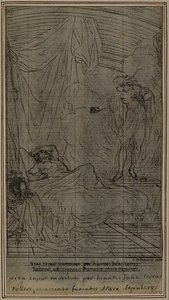 Studium do "La Pharsale" Lucaina, Canto III autorstwa Hubert Francois Gravelot