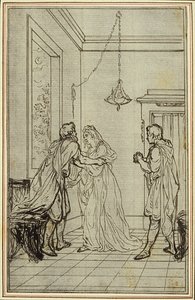 Studium do "La Pharsale" Lucaina, Canto II autorstwa Hubert Francois Gravelot
