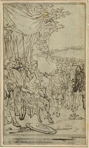 Studium do "La Pharsale" Lucaina, Canto IV autorstwa Hubert Francois Gravelot