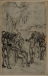 Studium do "La Pharsale" Lucaina, Canto IV autorstwa Hubert Francois Gravelot