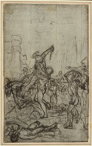 Studium do "La Pharsale" Lucaina, Canto IV autorstwa Hubert Francois Gravelot