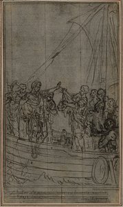 Studium do "La Pharsale" Lucaina, Canto IX autorstwa Hubert Francois Gravelot