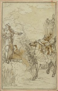 Studium do "La Pharsale" Lucaina, Canto I autorstwa Hubert Francois Gravelot