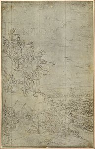 Studium do "La Pharsale" Lucaina, Canto VII autorstwa Hubert Francois Gravelot