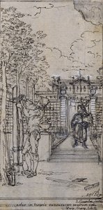 Studium do winiety-frontispiece w "Principes Generaux pour Servir à l