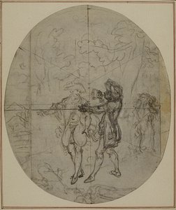Studium do drugiego, nigdy nieopublikowanego wydania "La Partie de Chasse de Henri IV" Colle