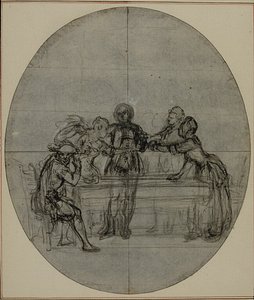 Studium do drugiego, nigdy nieopublikowanego wydania "La Partie de Chasse de Henri IV" Colle