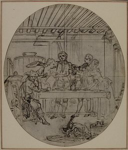 Studium do drugiego, nigdy nieopublikowanego wydania "La Partie de Chasse de Henri IV" Colle