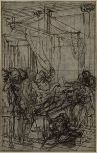 Studium do ilustracji w Tacyt "Tiberius, or The Six First Books of Annals" Księga II, tom 1 autorstwa Hubert Francois Gravelot