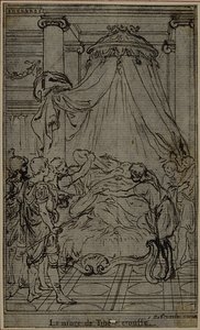 Studium do ilustracji w Tacyt "Tiberius, or The Six First Books of Annals", Księga VI, tom 3, Studium końcowe autorstwa Hubert Francois Gravelot