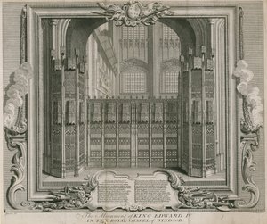 Pomnik króla Edwarda IV autorstwa Hubert Francois Gravelot