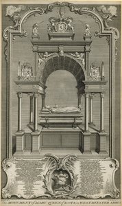 Pomnik Marii Królowej Szkotów autorstwa Hubert Francois Gravelot