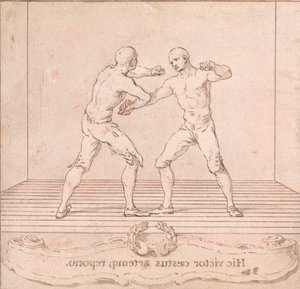 Dwóch wojowników nagrody autorstwa Hubert Francois Gravelot