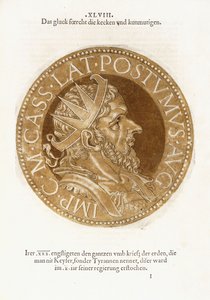Marcus Cassianus Latinus Postumus autorstwa Hubert Goltzius