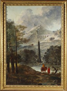 Pejzaż górski z obeliskiem autorstwa Hubert Robert