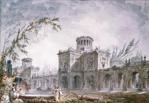 Fantazja architektoniczna, 1760 autorstwa Hubert Robert