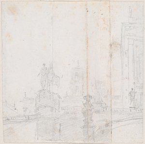 Wzgórze Kapitolińskie autorstwa Hubert Robert