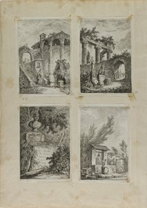Wieczory w Rzymie autorstwa Hubert Robert