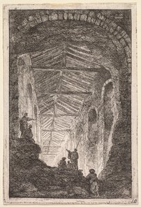 Wieczory w Rzymie: Galeria Antyczna, 1763-1764. autorstwa Hubert Robert
