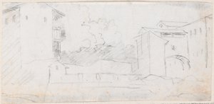 Włoska scena miejska autorstwa Hubert Robert