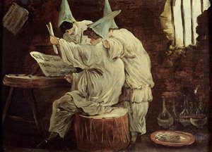 Muzycy Bufony autorstwa Hubert Robert