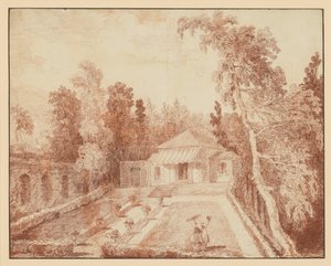 Pawilon w parku autorstwa Hubert Robert
