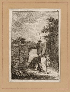 Płyta ósma z Wieczorów w Rzymie autorstwa Hubert Robert