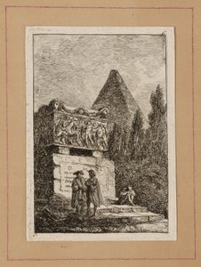 Płyta szósta z Wieczorów w Rzymie autorstwa Hubert Robert