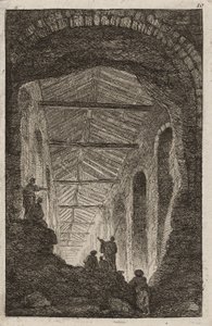 Tablica dziesiąta z Wieczorów w Rzymie, 1763-64 autorstwa Hubert Robert
