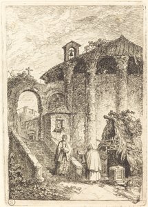 Starożytna Świątynia autorstwa Hubert Robert