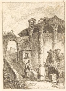 Starożytna Świątynia autorstwa Hubert Robert