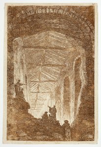 Galeria Antyczna, płyta dziesiąta z Les Soirées de Rome autorstwa Hubert Robert