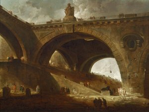 Stary most autorstwa Hubert Robert
