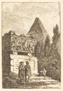 Sarkofag autorstwa Hubert Robert