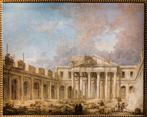 Szkoła chirurgii w budowie autorstwa Hubert Robert