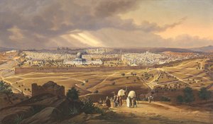 Widok Jerozolimy, 1847
