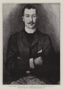 H R H zmarły książę Clarence i Avondale, KG, KP autorstwa Hubert von Herkomer