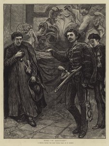Rzym, w sanktuarium autorstwa Hubert von Herkomer