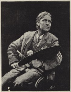 Autoportret brytyjskiego artysty Huberta Herkomer autorstwa Hubert von Herkomer